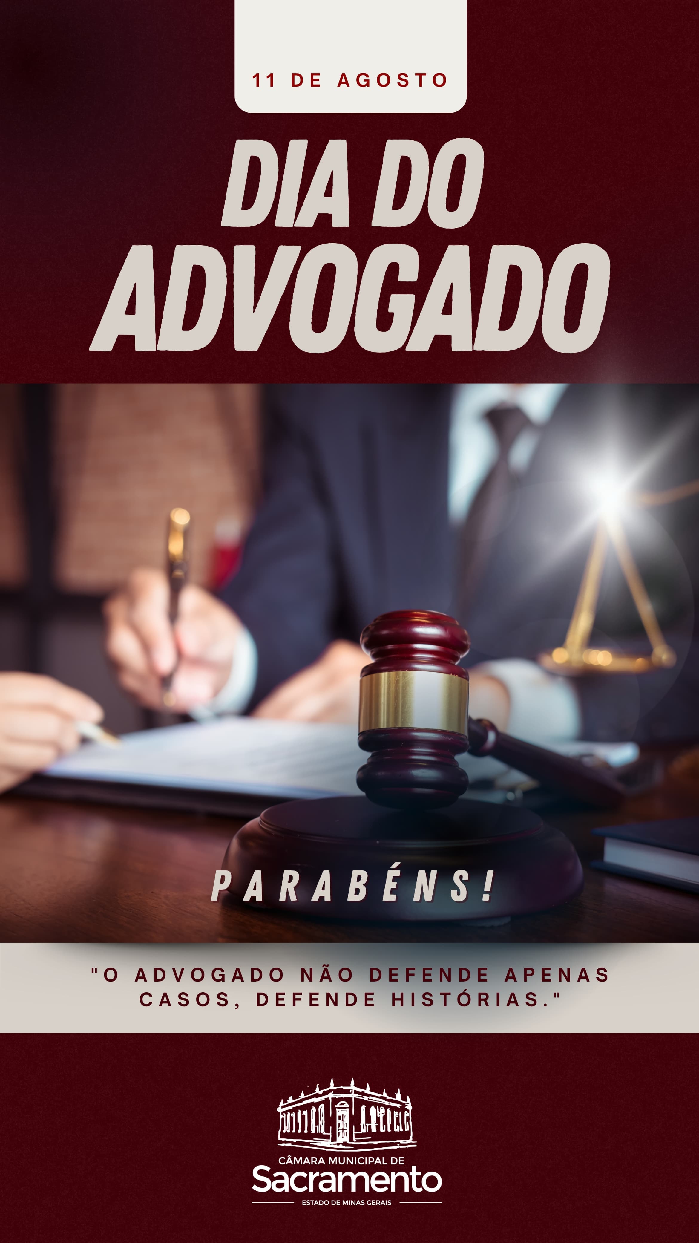 A data foi criada em homenagem ao dia em que foi criado os dois primeiros cursos superiores do país: as Faculdade de Direito de Olinda e de São Paulo.