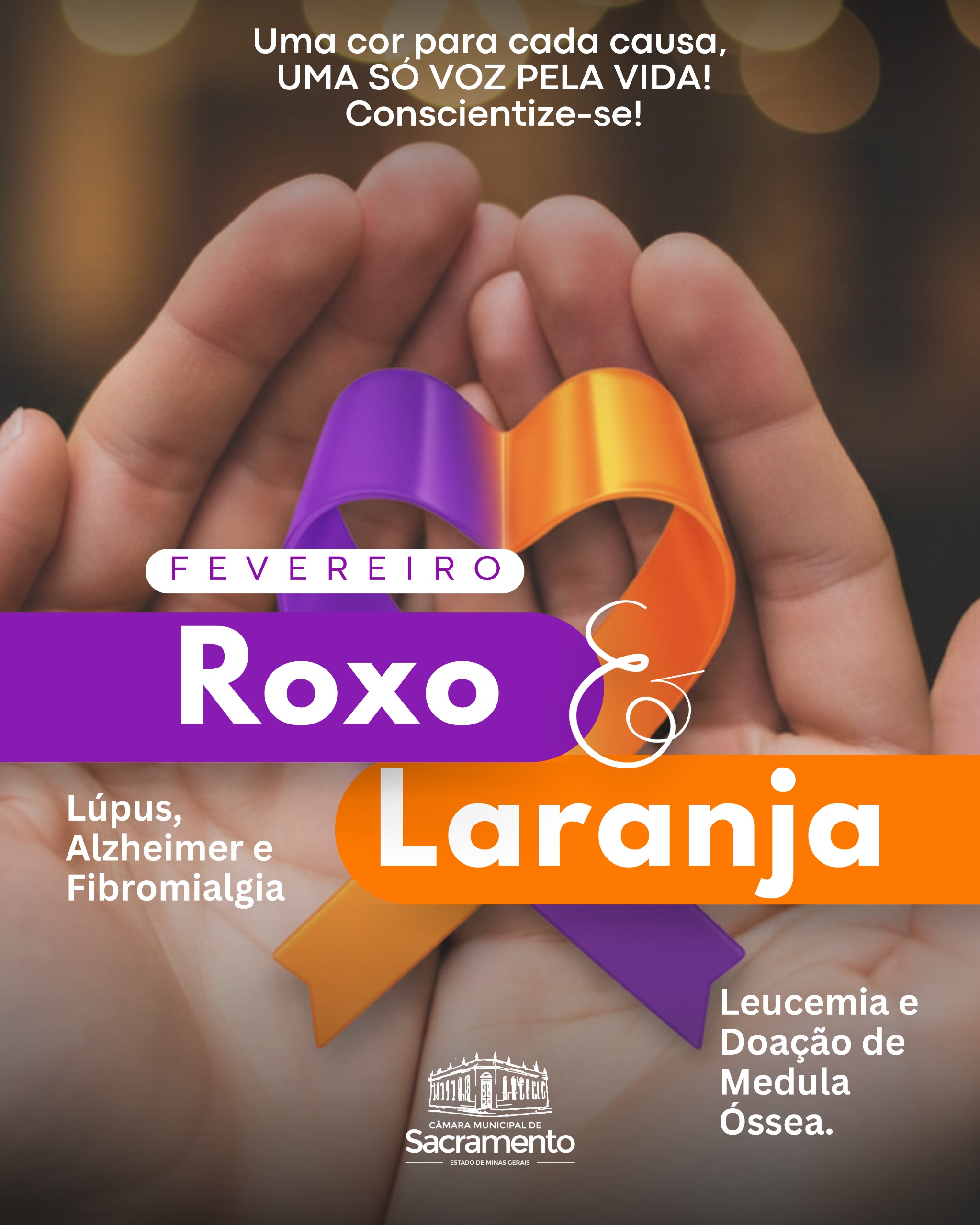 Campanhas Fevereiro Roxo e Laranja são voltadas para a conscientização de doenças consideradas graves, que afetam profundamente a qualidade de vida 