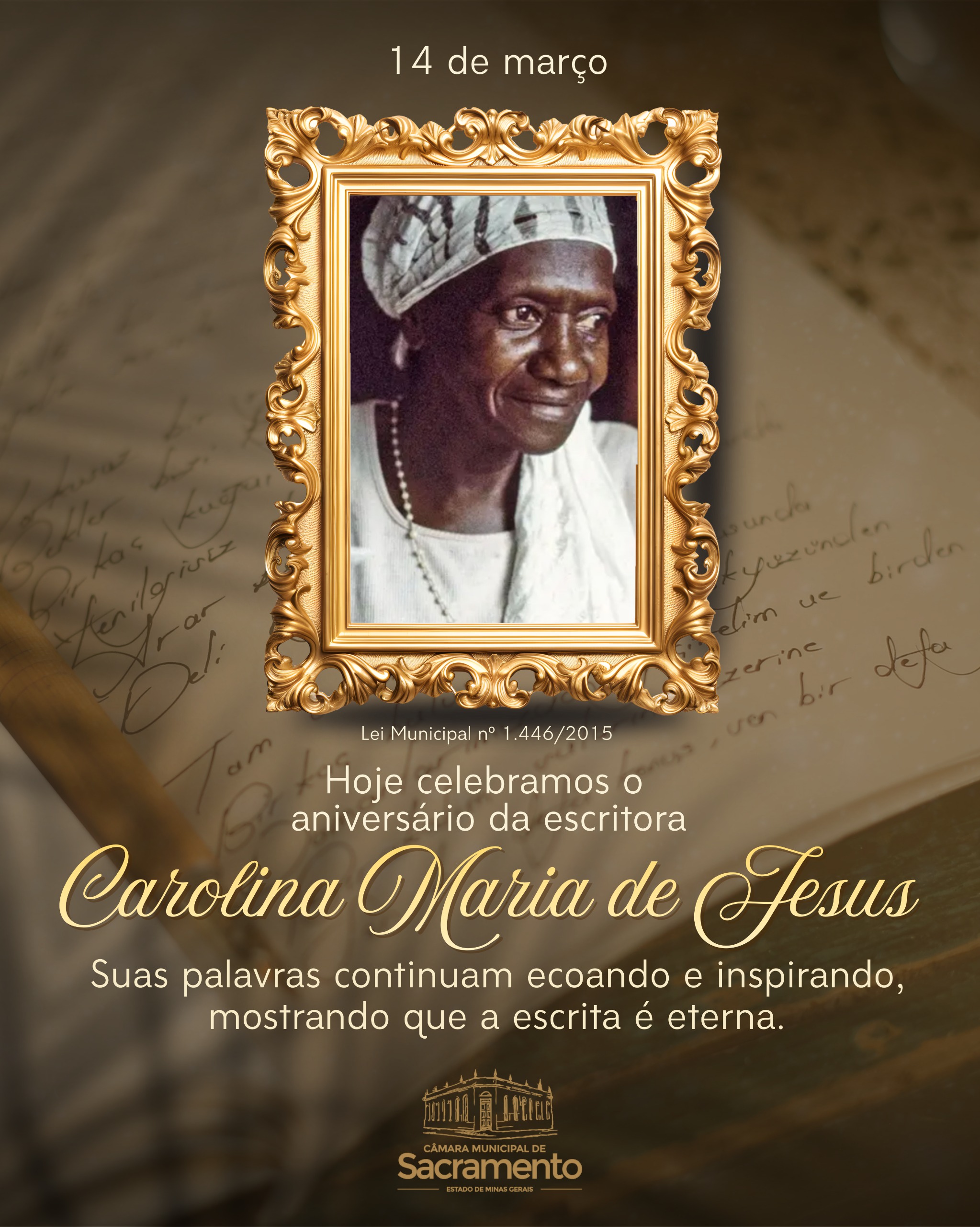 Semana Carolina Maria de Jesus celebra o legado da escritora sacramentana em menção ao seu aniversário natalício