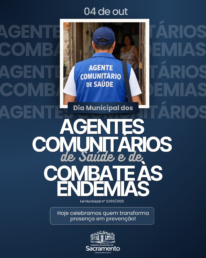 Data instituída no calendário oficial do município pela Lei nº 2.059/2025