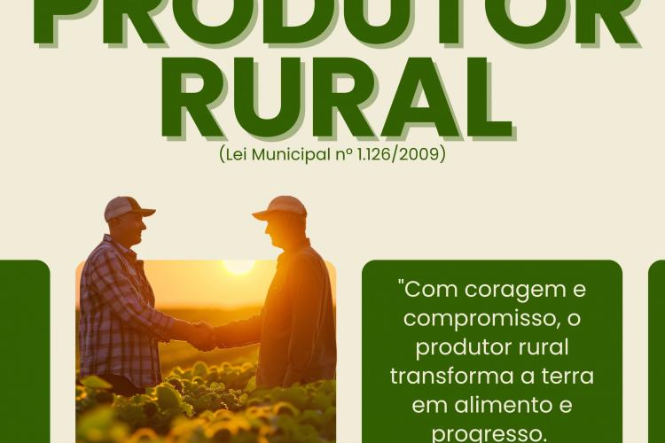 Dia do Produtor Rural em Sacramento é firmado pela Lei Municipal nº 1.126/2009