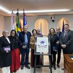 Presidente Dr. Talhys e familiares de Dra. Ivone Regina Silva