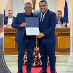 Jorge Miguel dos Santos recebeu Título de Cidadania Honorária do vereador Daniel Campos