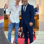 Abílio dos Santos Borges recebeu a Comenda através do vereador Daniel Campos